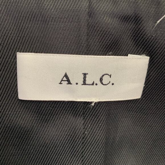 A.L.C. Size M Silver Viscose Blend Metallic Jacket Blazer - Picture 5 of 9